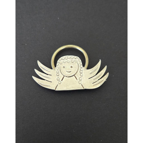 Vtg brooch pendant 925 sterling angel - Picture 4 of 9